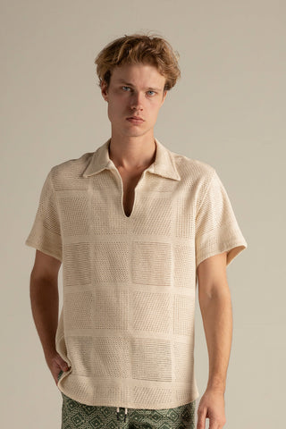 Camiseta polo tejida