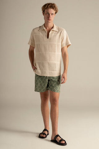 Camiseta polo tejida
