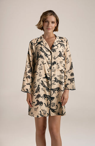 Camisón manga larga