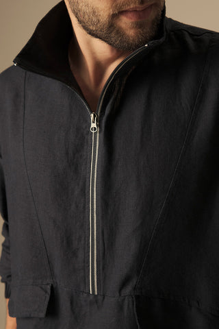 Chaqueta con bolsillo en Lino para hombre