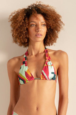 TOP BIKINI TRIANGULO ESTAMPADO