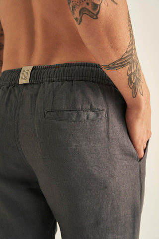 Pantalón en lino de hombre