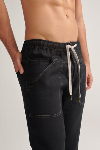 Pantalón en lino de hombre